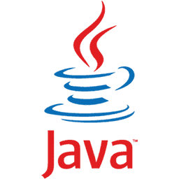 The official Java programming language logo featuring a steaming coffee cup and the word Java.